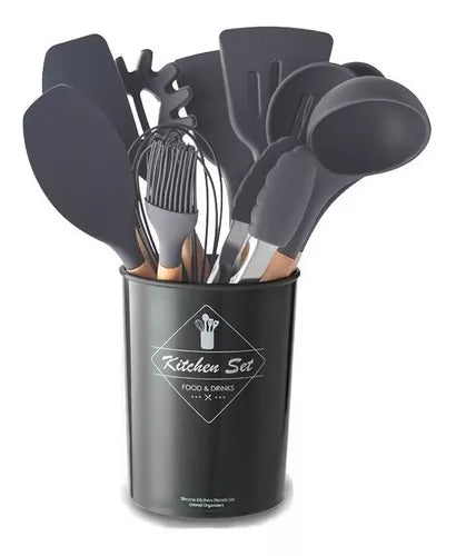 Set Utensilios Cocina 12 Piezas Silicona