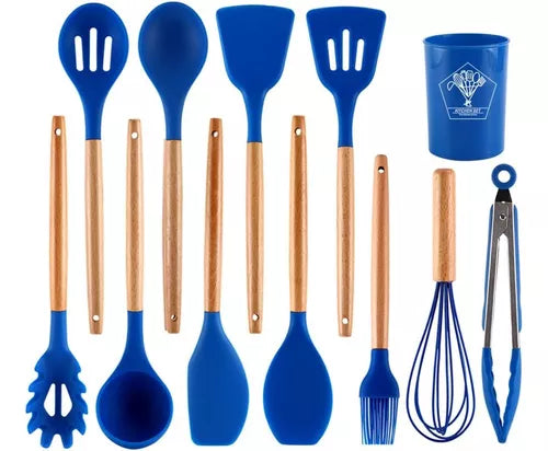 Set Utensilios Cocina 12 Piezas Silicona